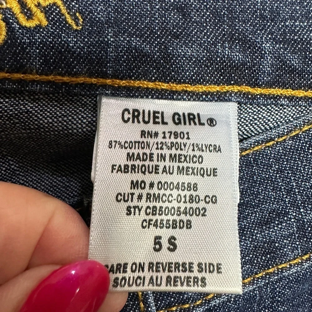 Cruel Girl Vista Womens Western  Cowboy‎ Cowgirl boot cut jeans, sz 5 Short, NWT